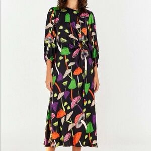 Colorful Mushroom Patterned Women's Dress
